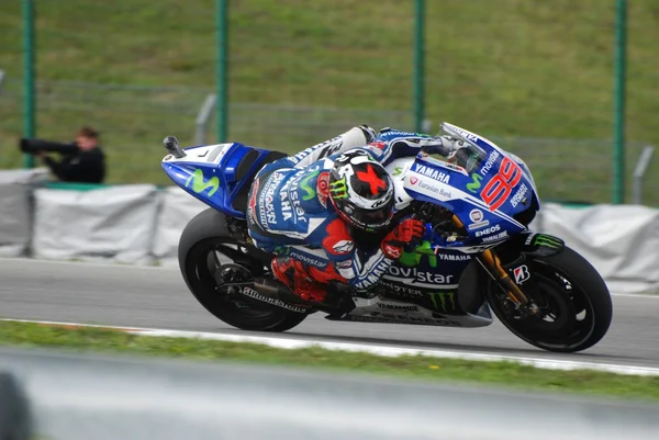 Jorge Lorenzo Spa Movistar Yamaha Motogp Rechtenvrije Stockfoto's